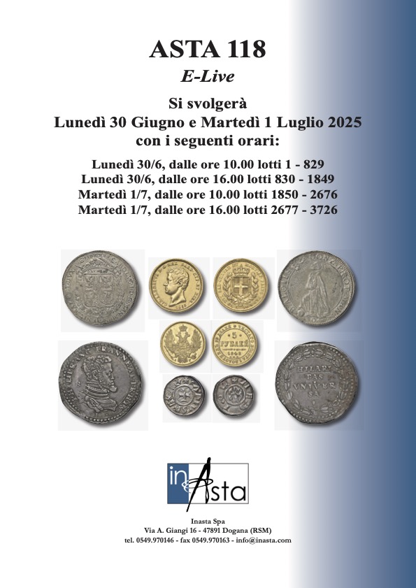 copertina asta 118