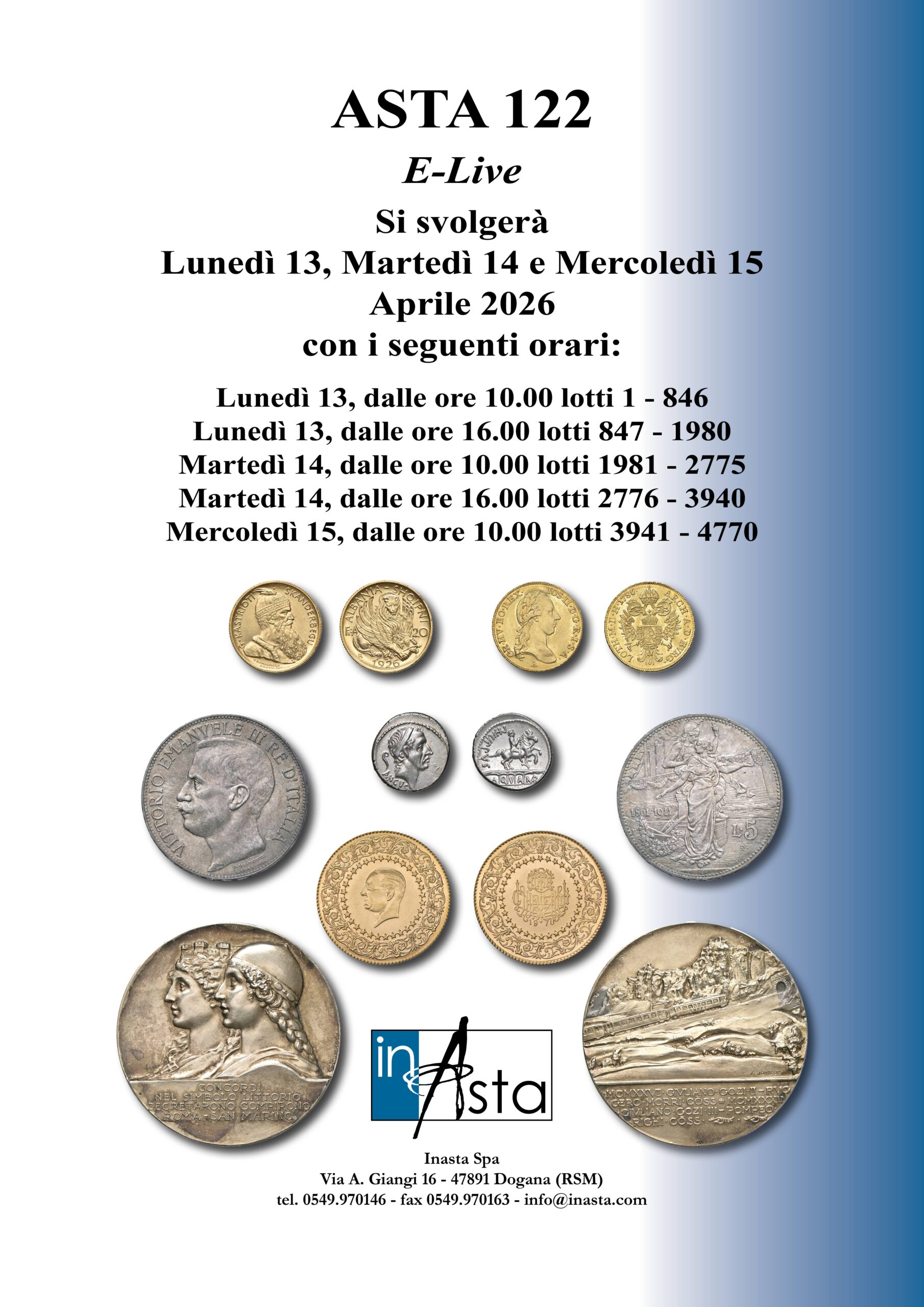 Copertina Asta E-Live 122